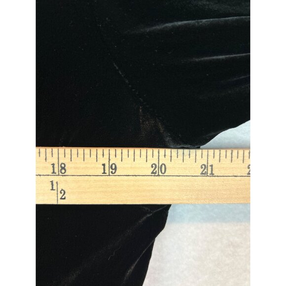 Annie Alexander Fitted Blazer Women's 16 Black Velvet 1990s - Picture 7 of 11